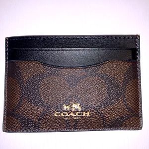 Coach Signature PVC Card Case